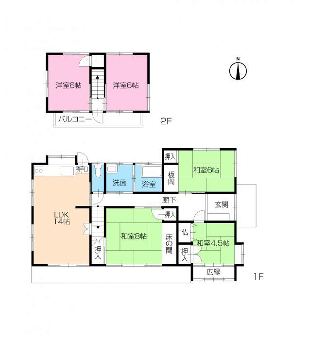Floor plan. 17,900,000 yen, 5LDK, Land area 330.6 sq m , Building area 119.7 sq m