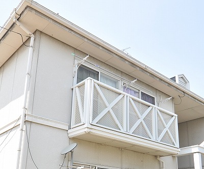 Balcony. Balcony seen from the outside