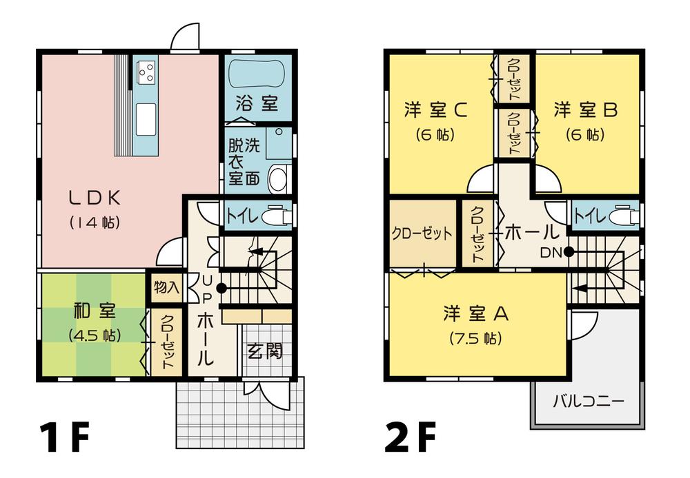 Floor plan. 25,900,000 yen, 4LDK, Land area 175.2 sq m , Building area 103.68 sq m