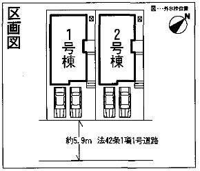 Compartment figure. 21,800,000 yen, 4LDK, Land area 119.59 sq m , Building area 95.64 sq m