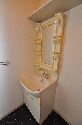 Washroom. Shampoo dresser is attached