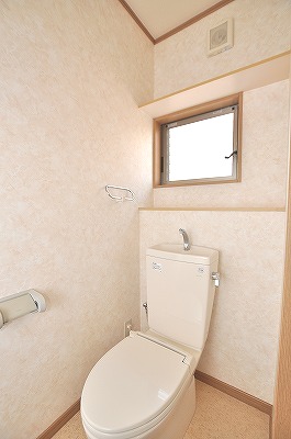 Toilet. It is ventilation if easy dated window. 