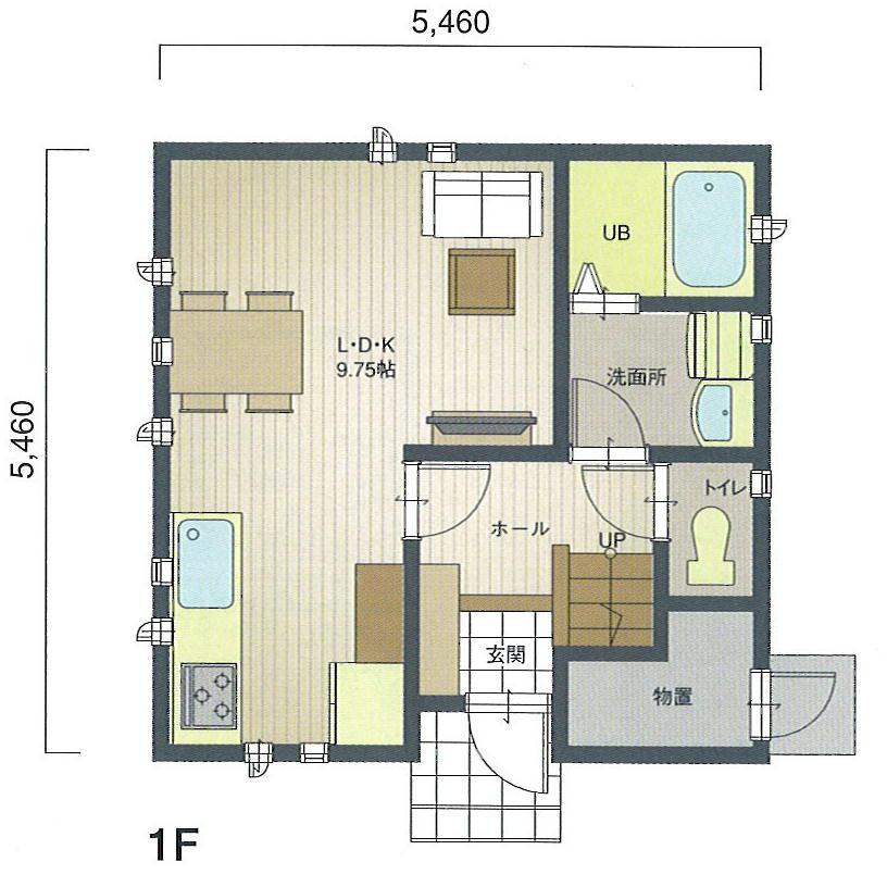 Floor plan. 16 million yen, 2LDK + S (storeroom), Land area 152.96 sq m , Building area 59.62 sq m 1F Floor Plan Floor plan is, You can freely change.
