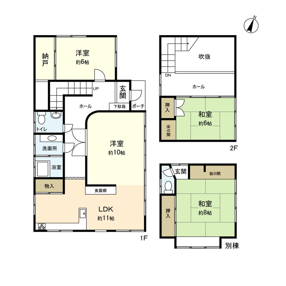 Floor plan. 14.9 million yen, 4LDK, Land area 329.78 sq m , Building area 132.23 sq m