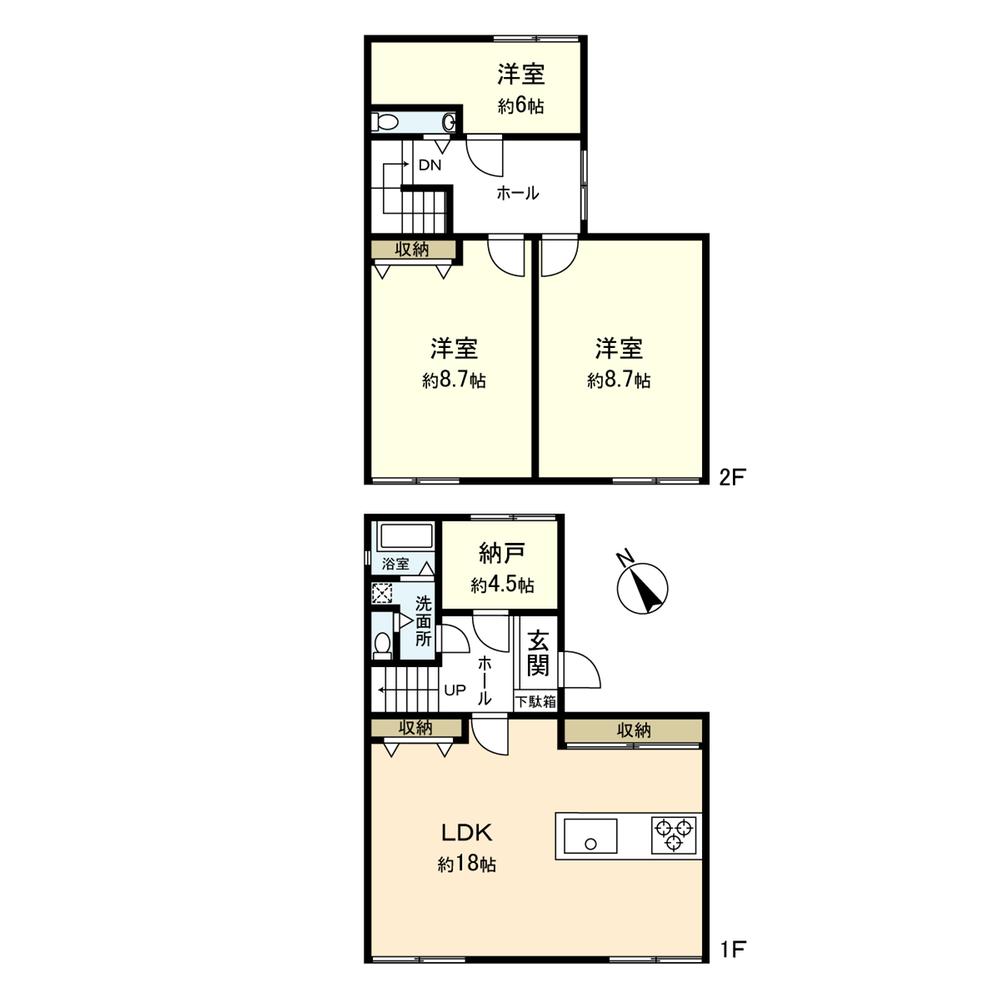 Floor plan. 12.9 million yen, 3LDK + S (storeroom), Land area 215.1 sq m , Building area 107.72 sq m