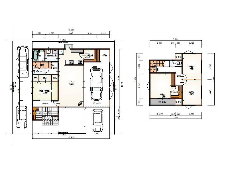 Floor plan. 29,800,000 yen, 4LDK, Land area 197.32 sq m , Building area 141.39 sq m