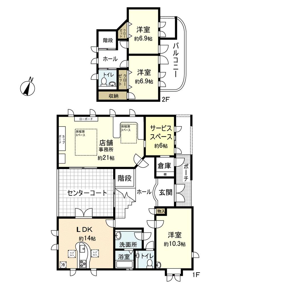 Floor plan. 33 million yen, 4LDK + S (storeroom), Land area 305.23 sq m , Building area 162.31 sq m