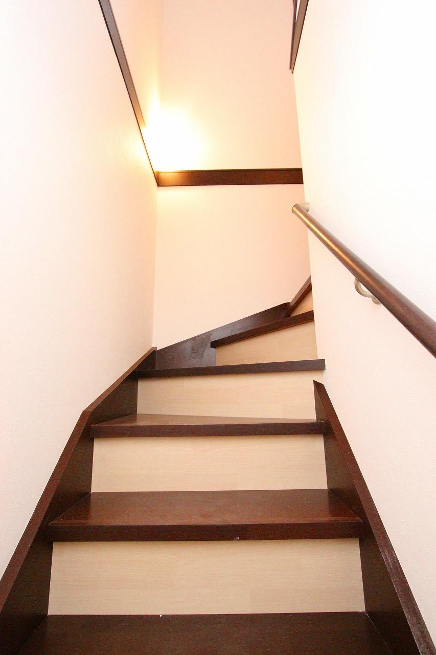 Other. Staircase with a handrail