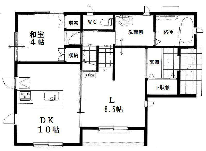 Floor plan. 29,800,000 yen, 4LDK, Land area 269.23 sq m , Building area 105.99 sq m