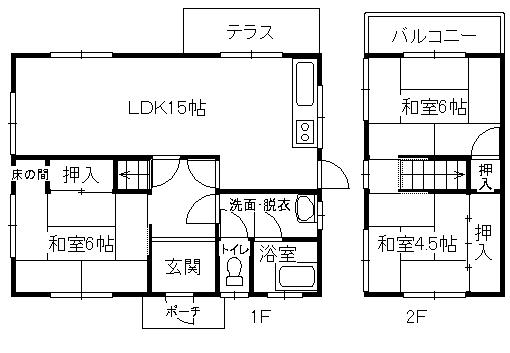 Floor plan. 8.5 million yen, 3LDK, Land area 257.36 sq m , Building area 85.42 sq m