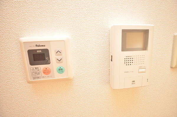 Security. TV monitor Hong and hot water supply panel