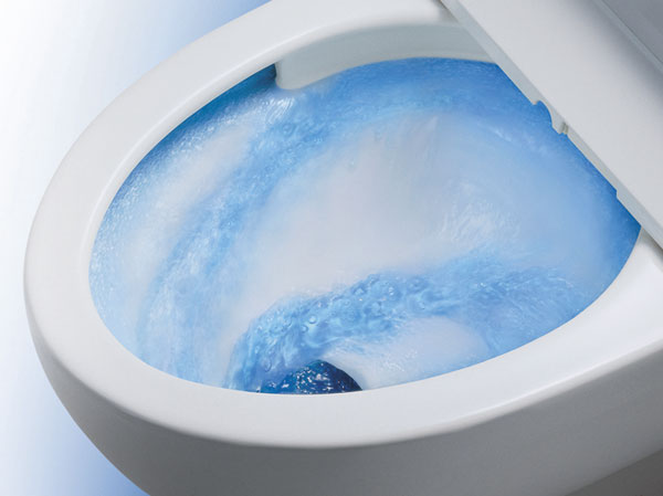 Toilet.  [Borderless tornado toilet] Double of the water flow, Wash not round all over the bowl surface is the "tornado wash".
