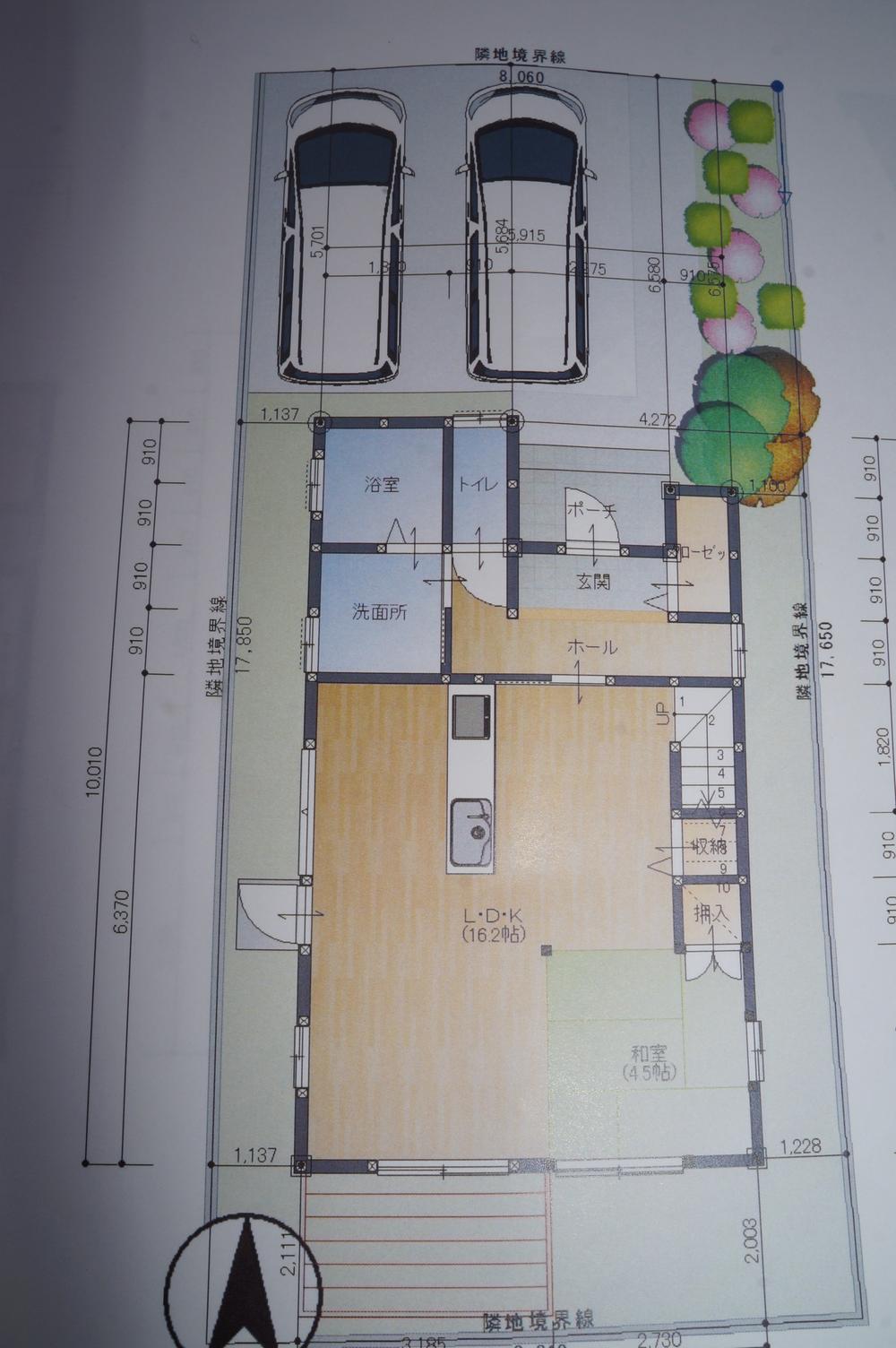 Building plan example (floor plan). Building plan example   Building price 10.8 million yen, Building area 85.95  sq m