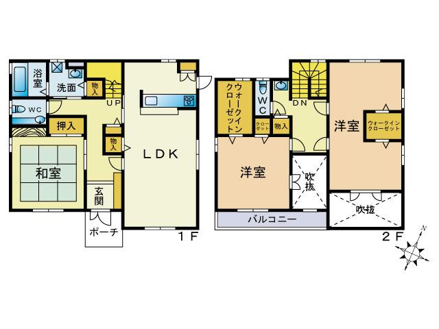 Floor plan. 28.8 million yen, 3LDK, Land area 188.91 sq m , Building area 126.04 sq m