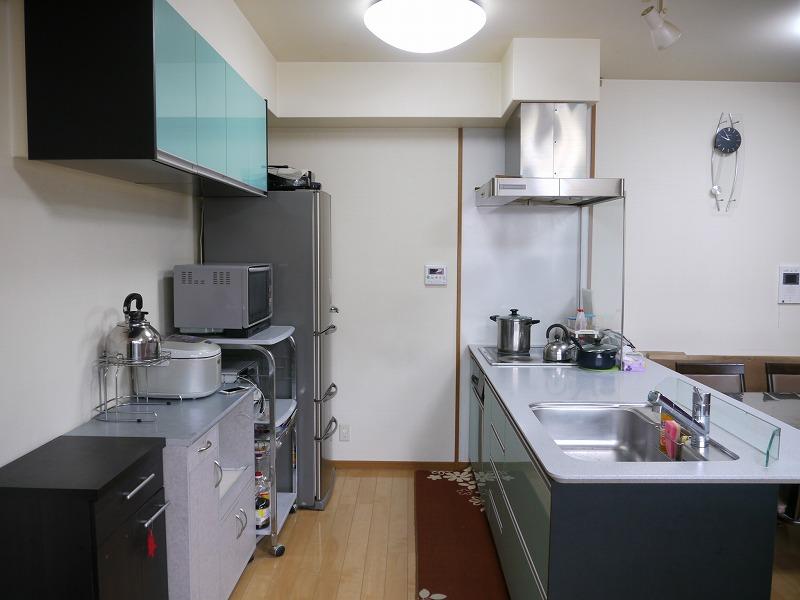 Kitchen. It is placed a refrigerator, So spacious!