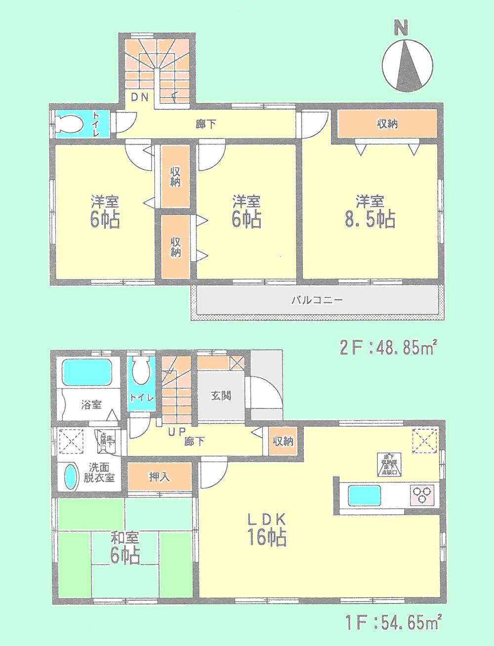 Floor plan. 20,980,000 yen, 4LDK, Land area 142.93 sq m , Building area 103.5 sq m