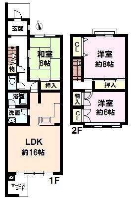 Floor plan. 10.5 million yen, 3LDK, Land area 86.81 sq m , Building area 85.68 sq m