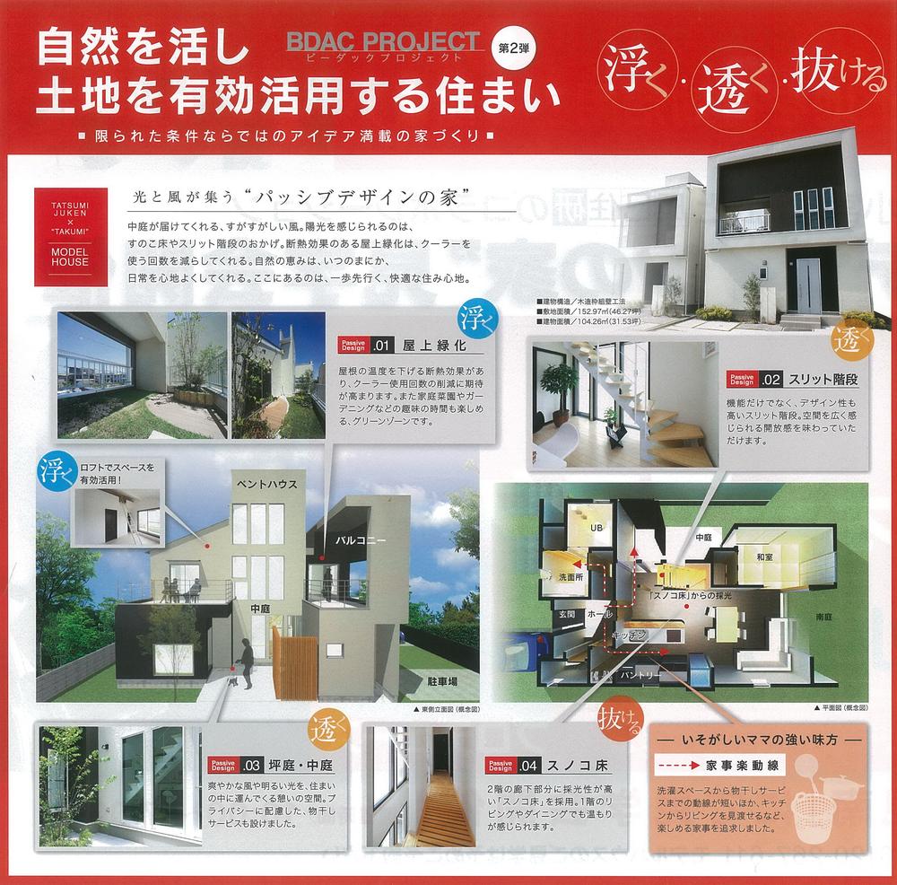 Floor plan. Perfectly satisfactory house-building is possible by the effective use of acquisition between even in a narrow land.