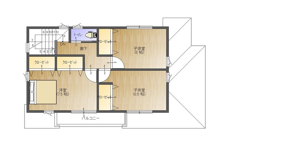 Building plan example (Perth ・ Introspection). Building plan example (No. 1 point) 2F Floor
