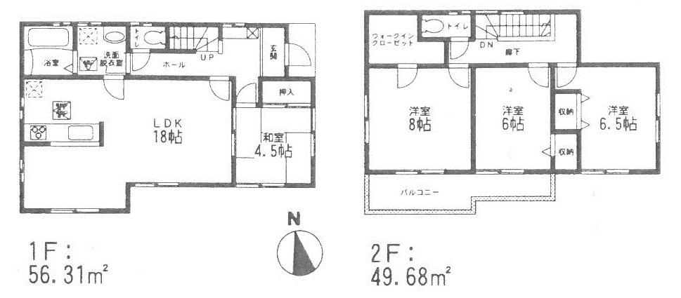 Floor plan. 22,980,000 yen, 4LDK + S (storeroom), Land area 255.29 sq m , Building area 105.99 sq m