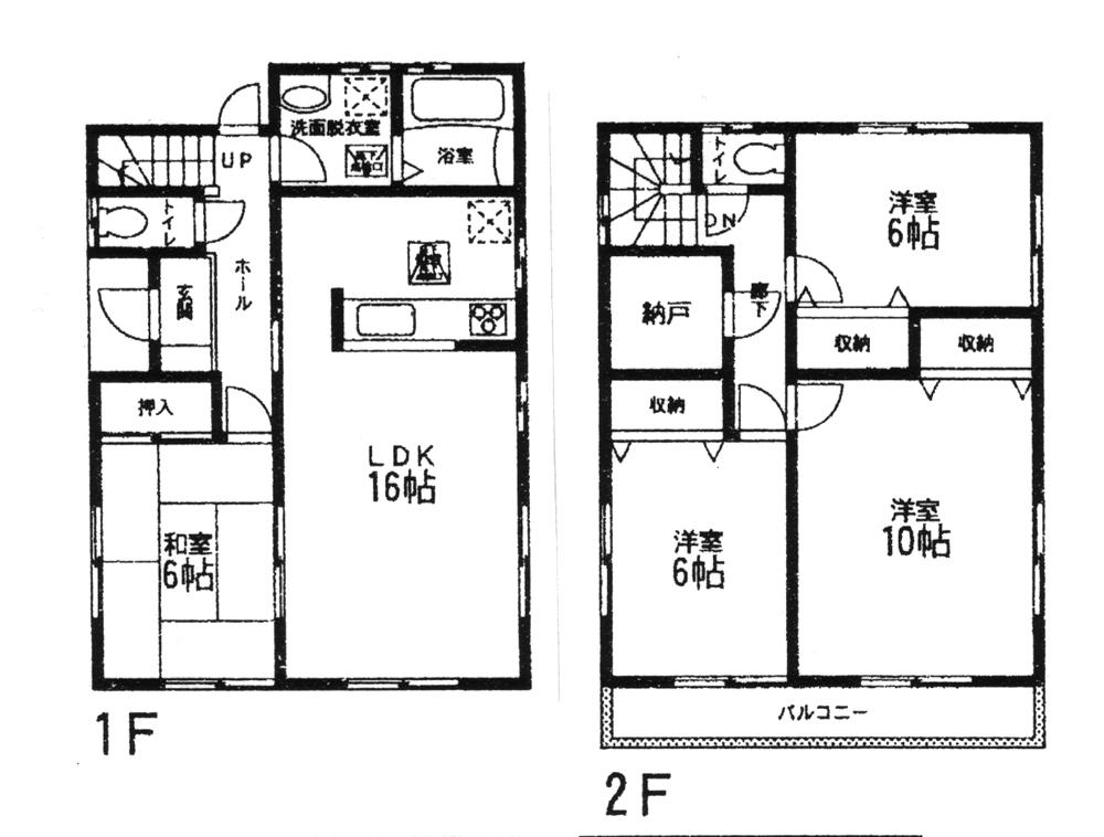 Floor plan. 21,480,000 yen, 4LDK + S (storeroom), Land area 175.26 sq m , Building area 105.99 sq m