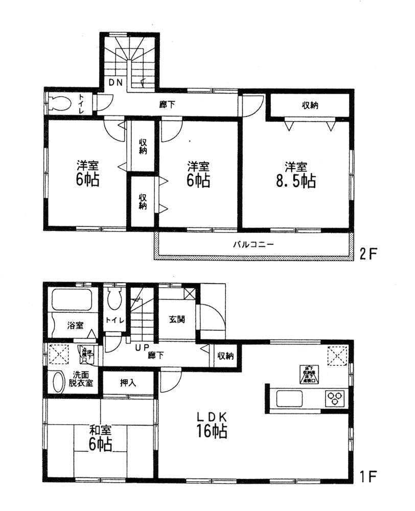 Floor plan. 20,980,000 yen, 4LDK, Land area 142.93 sq m , Building area 103.5 sq m