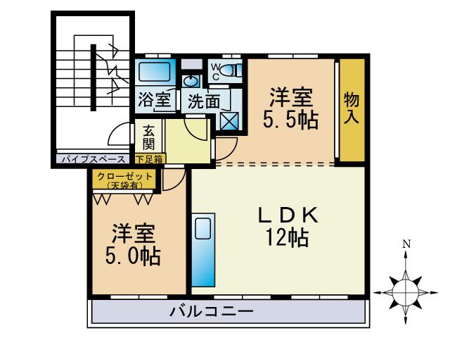 Floor plan. 1LDK, Price 4.8 million yen, Occupied area 58.89 sq m , Balcony area 9.03 sq m   ☆ 1LDK you, but allowed to change to 2LDK.