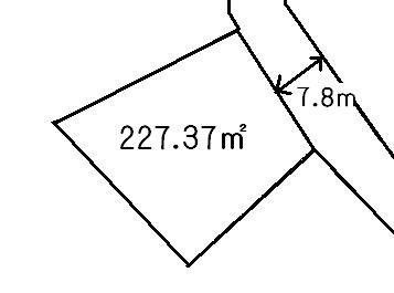 Compartment figure. Land price 4.5 million yen, Land area 227.37 sq m
