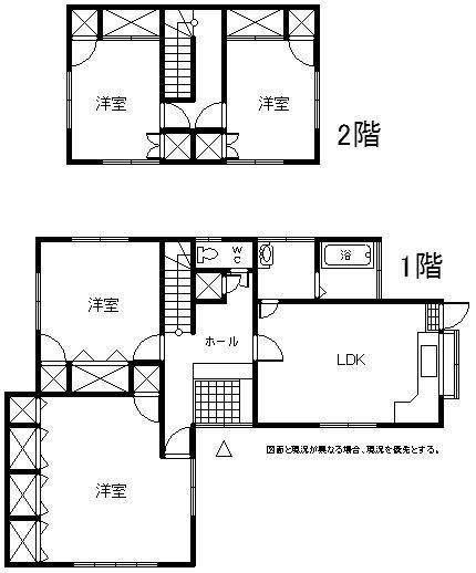 Floor plan. 12.8 million yen, 4LDK, Land area 215.85 sq m , Building area 129.57 sq m
