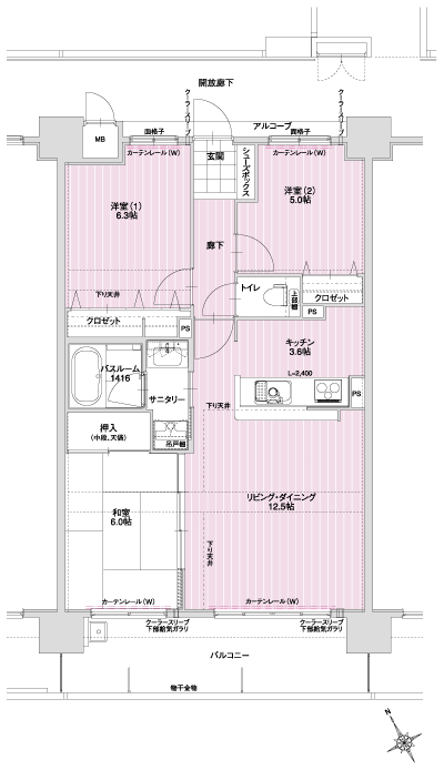 Floor: 3LDK, occupied area: 70.81 sq m, Price: 19,156,000 yen