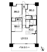 Floor: 3LDK, occupied area: 70.81 sq m, Price: 18,847,000 yen