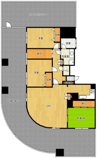 Floor plan. 3LDK+S, Price 14.7 million yen, Occupied area 99.77 sq m , Balcony area 76.47 sq m roof balcony is attractive