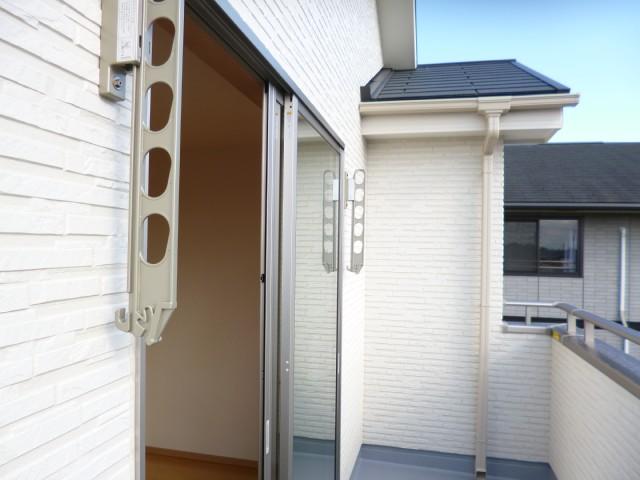 Other introspection. Dried washing bracket balcony