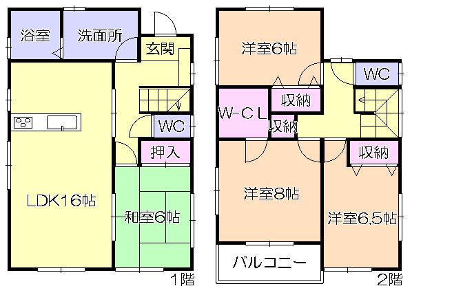 Floor plan. 21,980,000 yen, 4LDK + S (storeroom), Land area 239.58 sq m , Building area 105.99 sq m