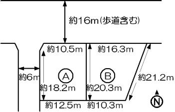 Compartment figure. Land price 13,156,000 yen, It will land area 271.85 sq m B No. land. 