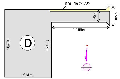 Compartment figure. Land price 4,432,000 yen, Land area 293.09 sq m