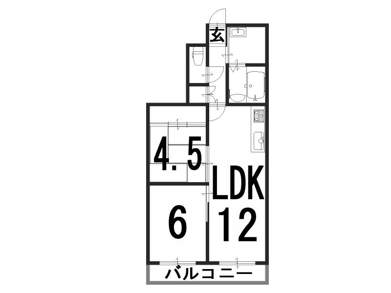 Floor plan. 2LDK, Price 5.5 million yen, Occupied area 50.73 sq m , Balcony area 6.92 sq m