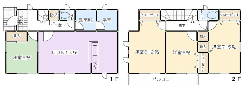 Floor plan. 18,800,000 yen, 4LDK, Land area 225.23 sq m , Building area 98.82 sq m