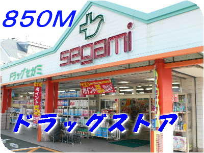 Dorakkusutoa. Segami 850m until (drugstore)