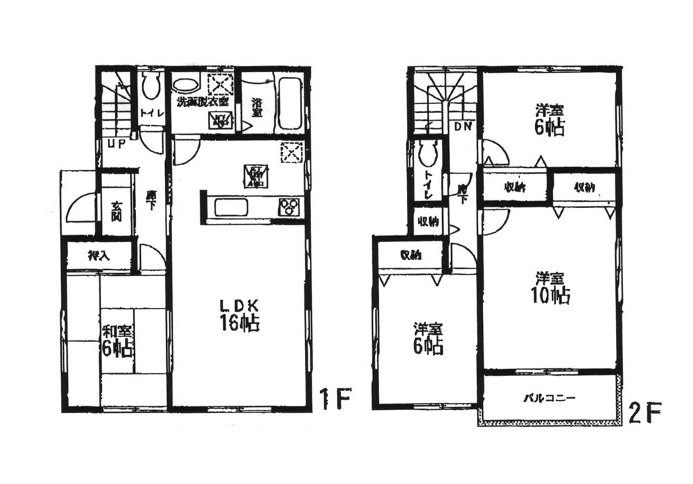 Floor plan. 16,980,000 yen, 4LDK, Land area 151.13 sq m , Building area 104.33 sq m