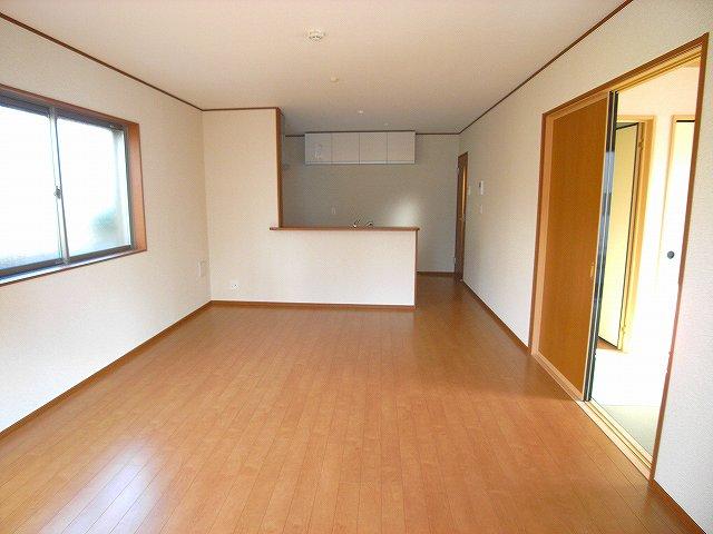 Living. The photograph is a model house