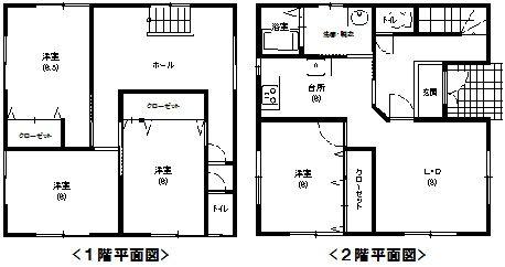 Floor plan. 13.8 million yen, 4LDK, Land area 166.42 sq m , Building area 128 sq m