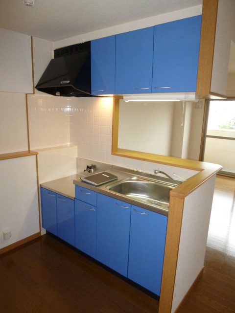 Kitchen. Bright blue ☆ 