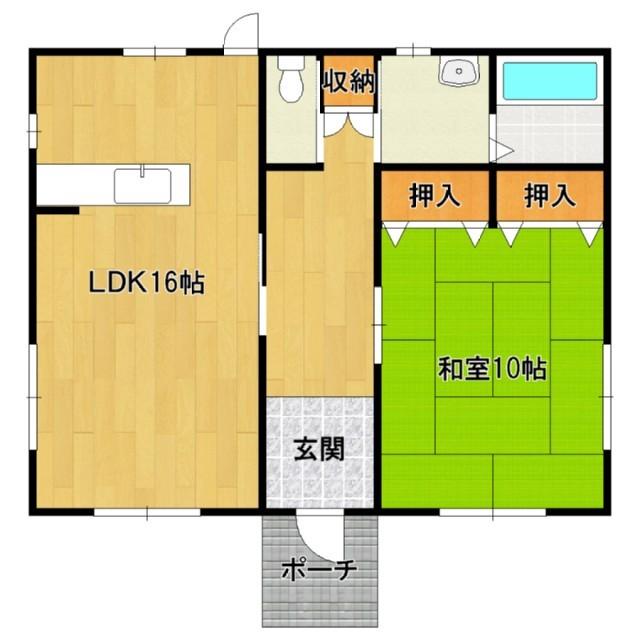 Floor plan. 11,920,000 yen, 1LDK, Land area 192.83 sq m , Building area 72.96 sq m
