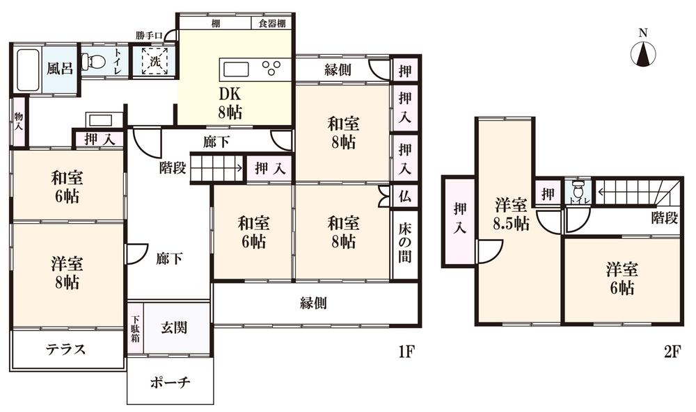 Floor plan. 28 million yen, 7DK, Land area 783 sq m , Building area 180.77 sq m