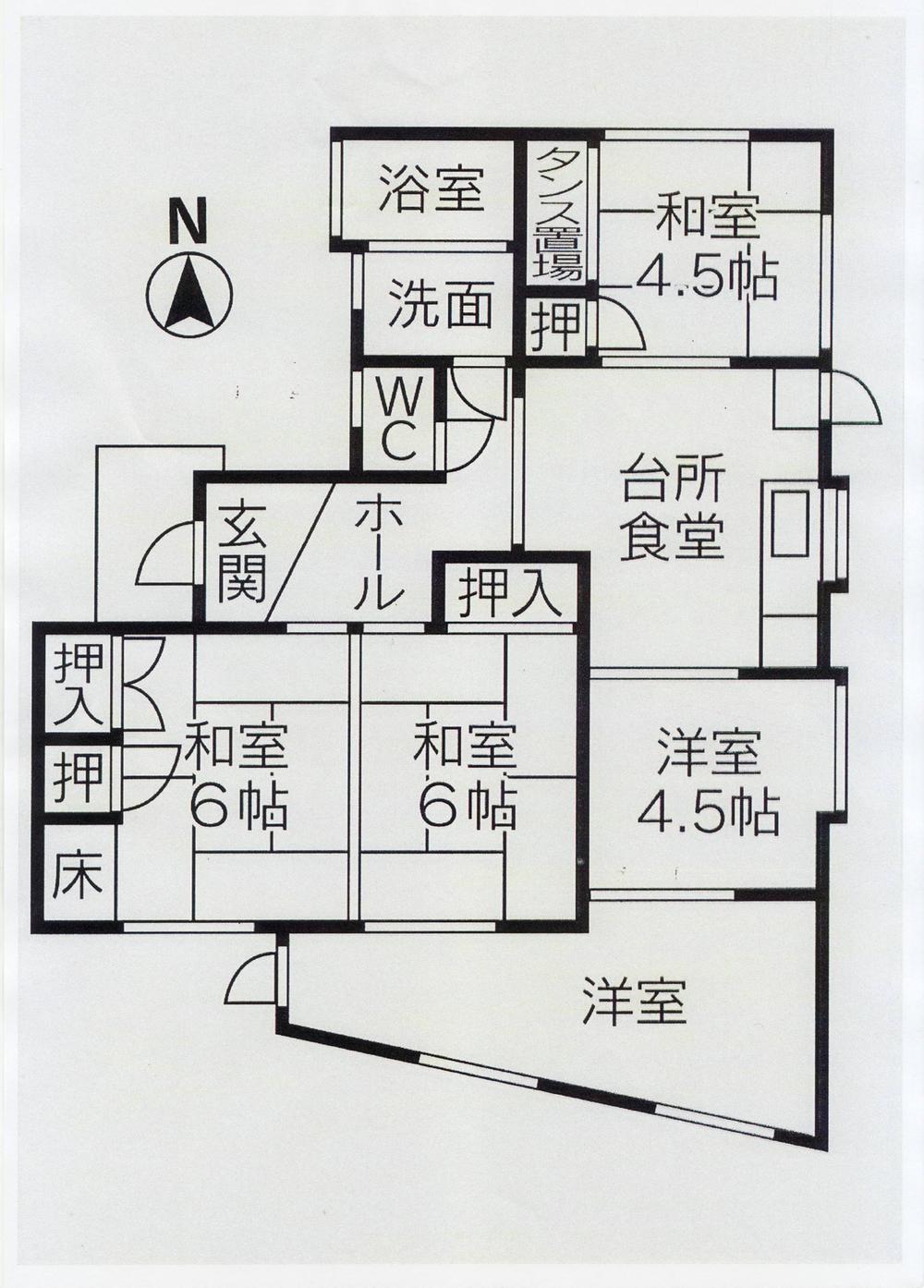 Floor plan. 10.5 million yen, 4LDK, Land area 148.75 sq m , Building area 82.75 sq m