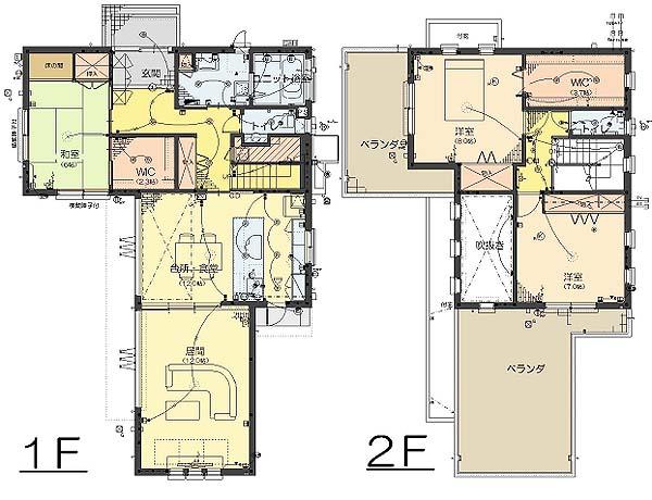 Floor plan. 39,500,000 yen, 3LDK + S (storeroom), Land area 409 sq m , Building area 134.04 sq m