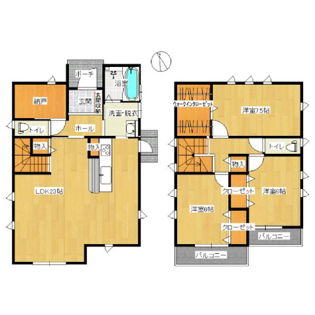 Floor plan. 26,900,000 yen, 3LDK+S, Land area 186.66 sq m , Building area 106.41 sq m floor plan