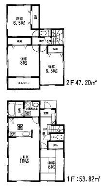 Floor plan. 17,980,000 yen, 4LDK, Land area 179.4 sq m , It is a building area of ​​101.02 sq m 4LDK