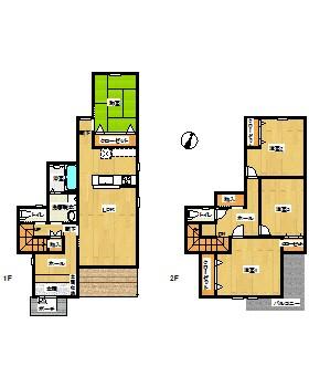 Floor plan. 24,800,000 yen, 4LDK, Land area 202.2 sq m , Building area 117.99 sq m